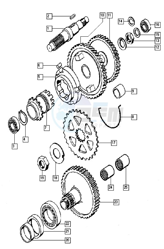 Countershaft blueprint