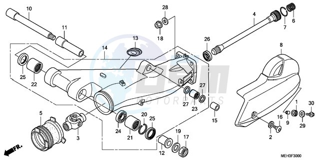 SWING ARM blueprint