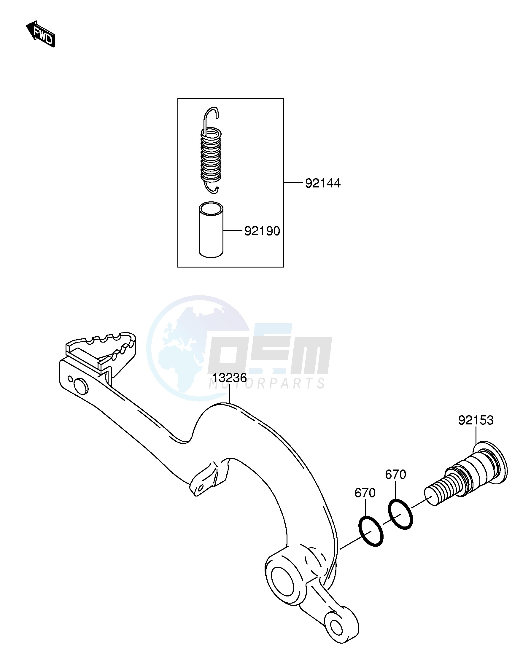 BRAKE PEDAL image