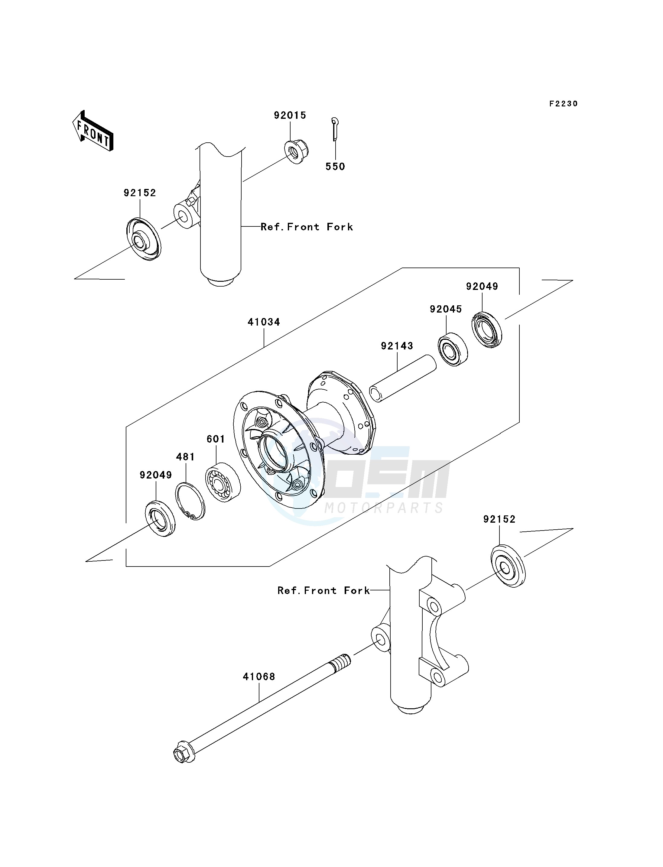 FRONT HUB blueprint