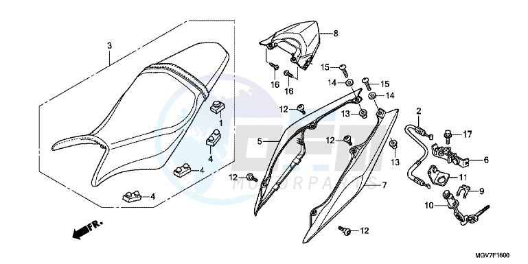 SEAT/ REAR COWL image