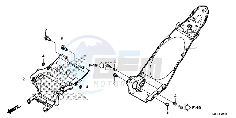 REAR FENDER blueprint