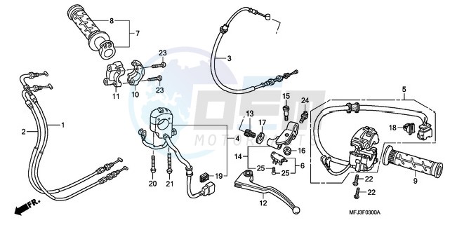 HANDLE LEVER/SWITCH/CABLE blueprint