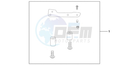 REAR SEAT BAG ATT KIT blueprint