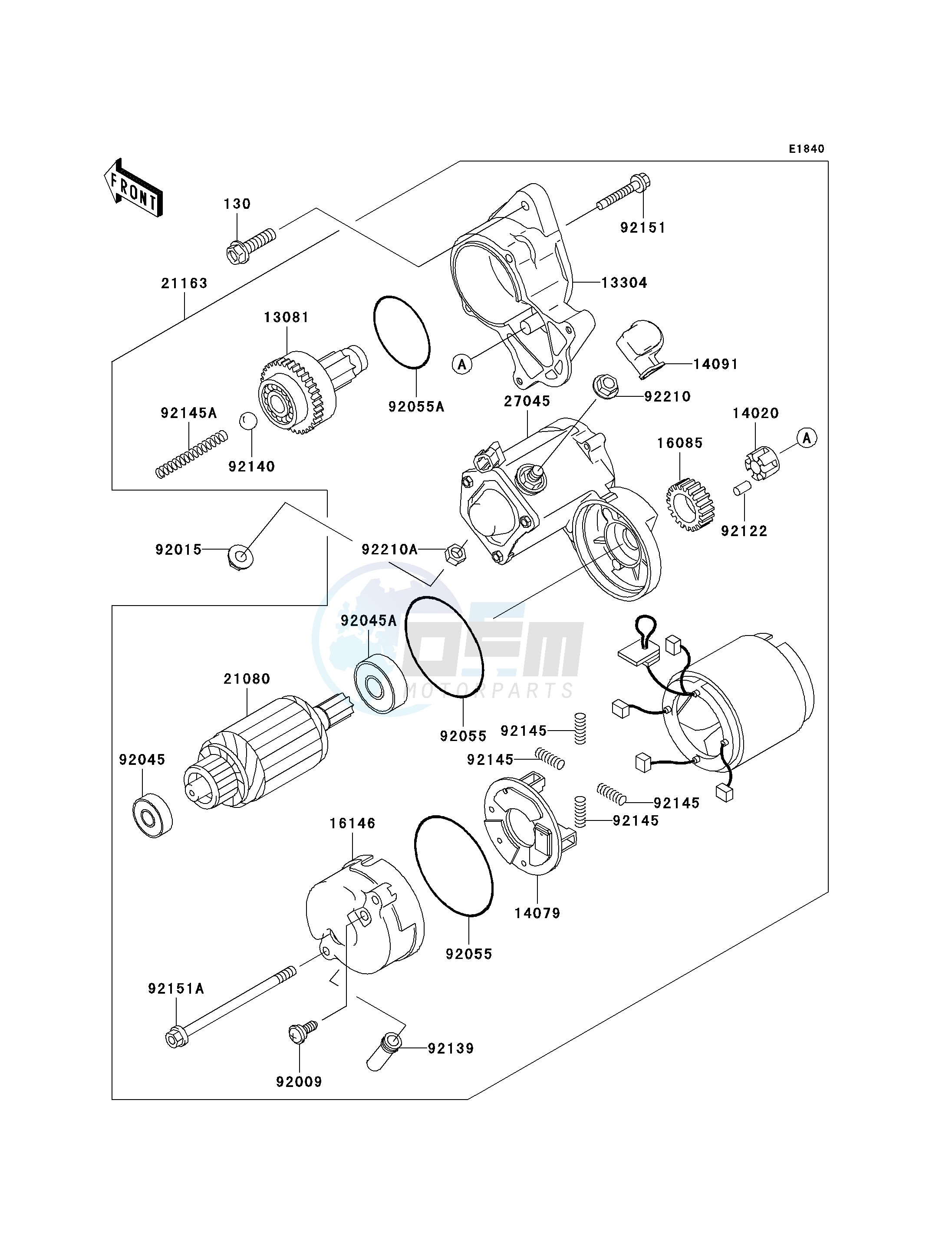 STARTER MOTOR blueprint