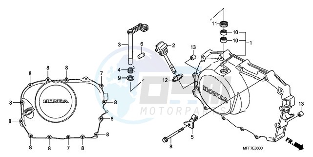 RIGHT CRANKCASE COVER image