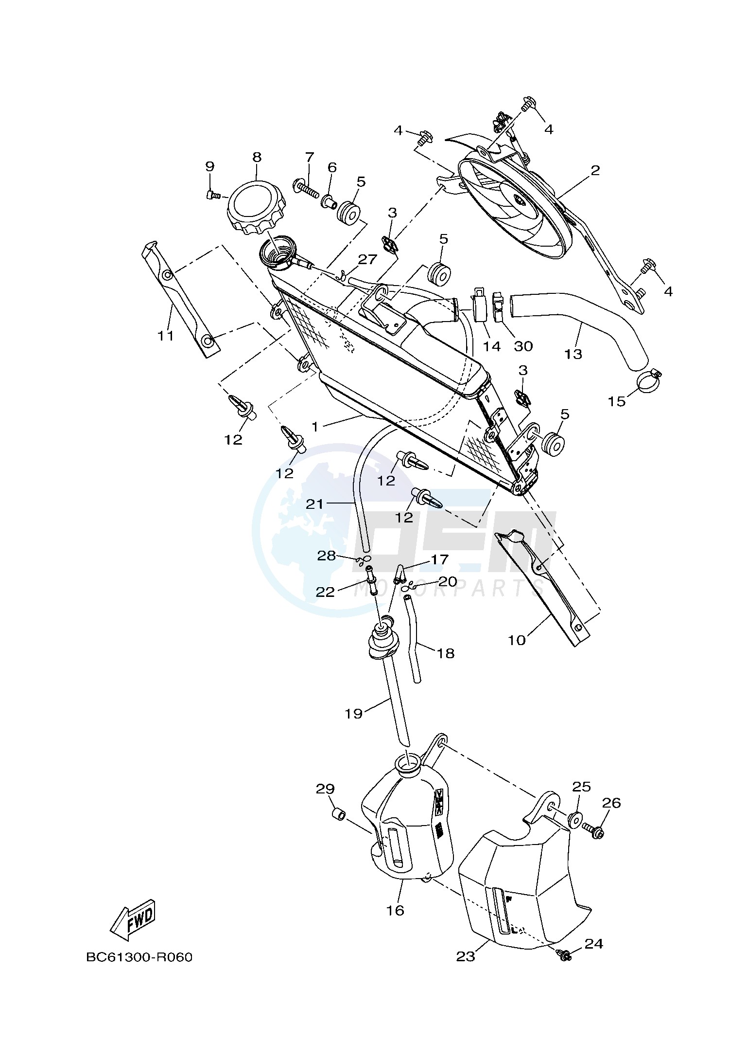 RADIATOR & HOSE blueprint