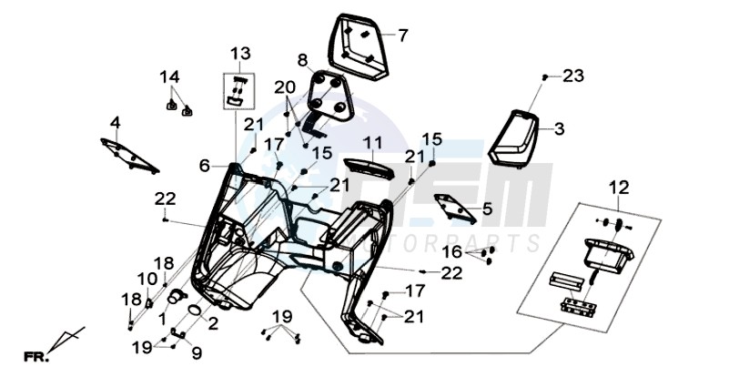 COWLING INNER FR PLATE blueprint