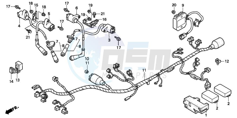 WIRE HARNESS (AR/SW) blueprint