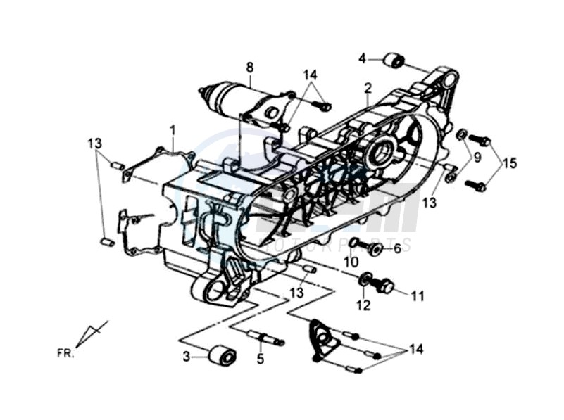 CRANKCASE COVER LEFT image