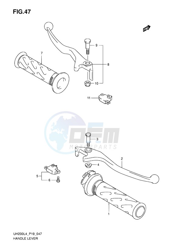 HANDLE LEVER image