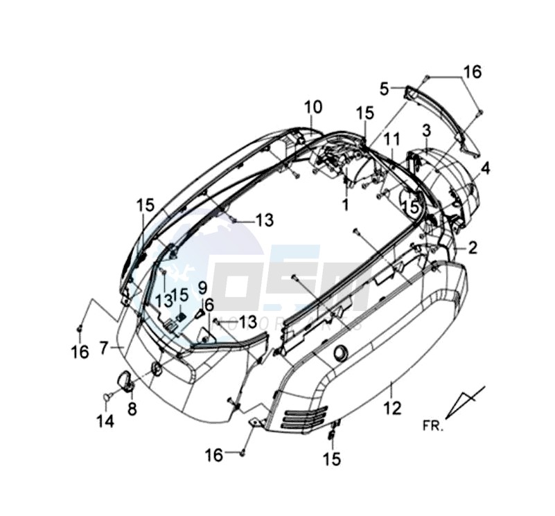 MOTOR COWLING L / R / TAIL LIGHT image