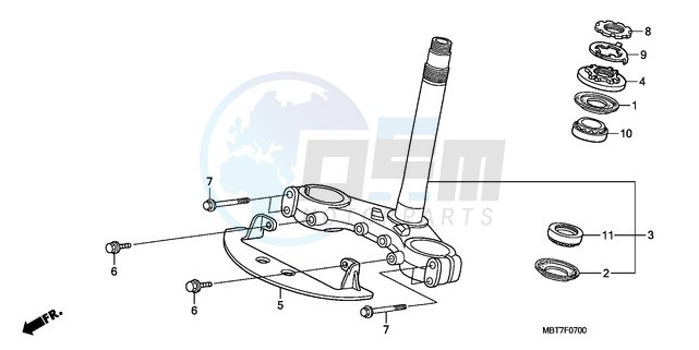 STEERING STEM blueprint