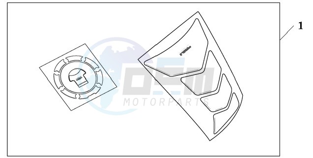 TANKPAD / FUEL LID COVER blueprint