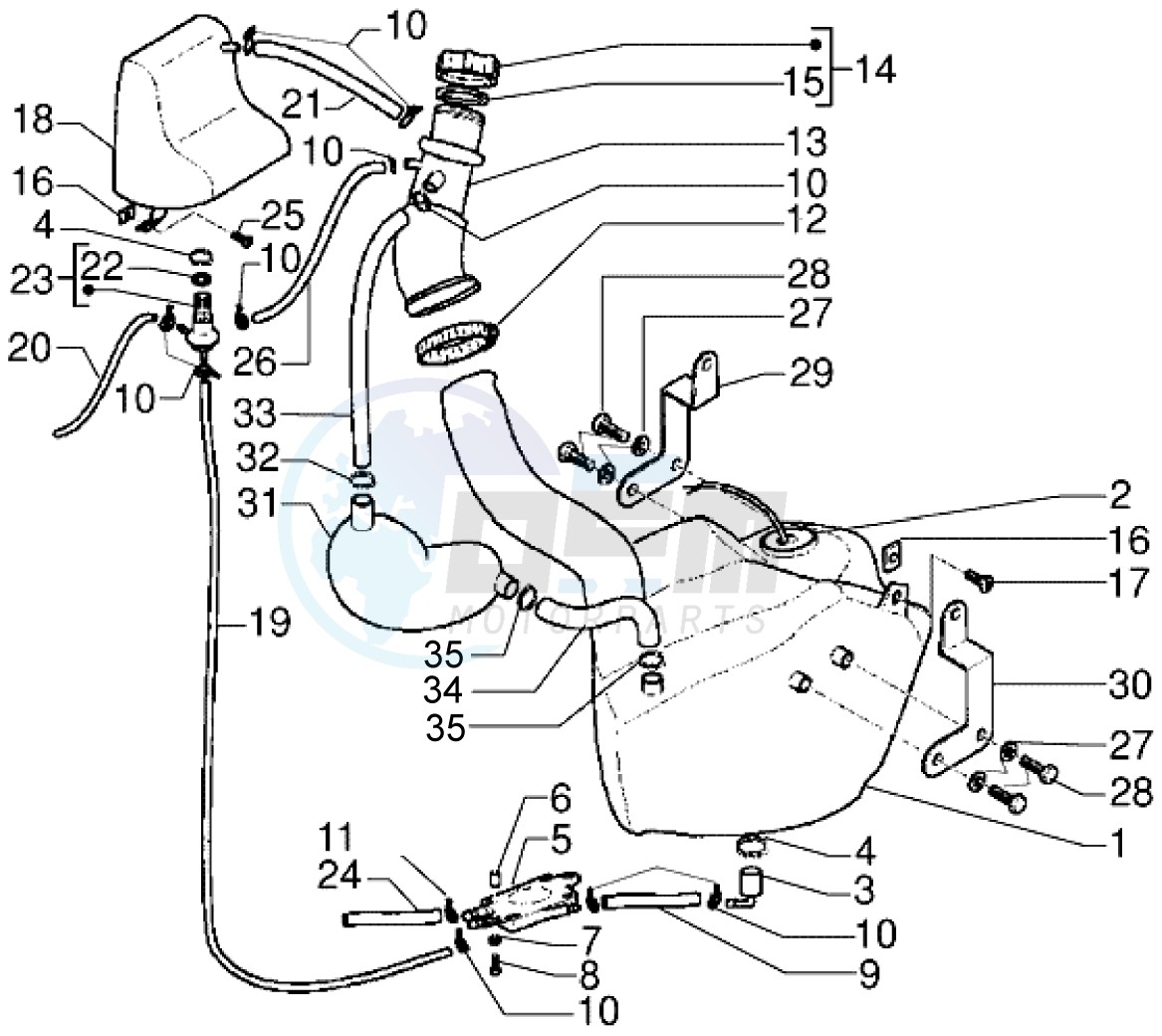 Fuel tank - Degaser blueprint