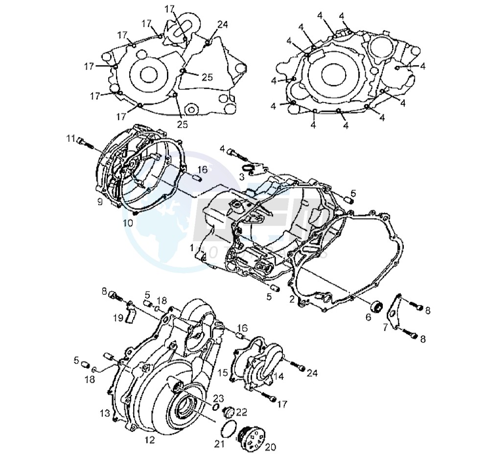 Variator Carter Cover blueprint