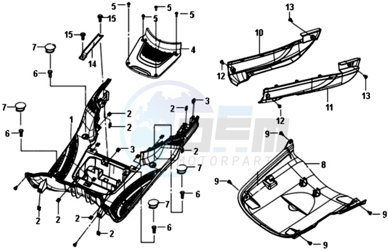 FLOOR PANEL /  FRAMEBEKLEDING blueprint