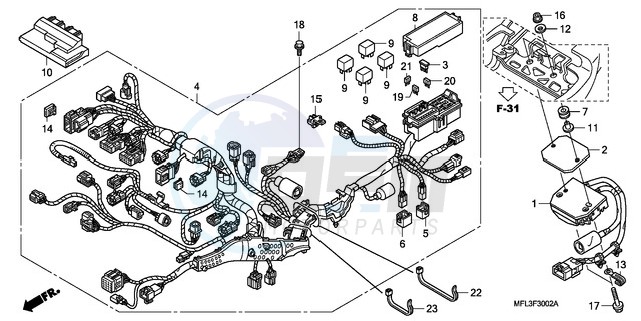 WIRE HARNESS (CBR1000RA) blueprint