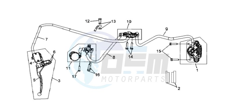 REAR BRAKE CALIPER / BRAKE MOUNT image