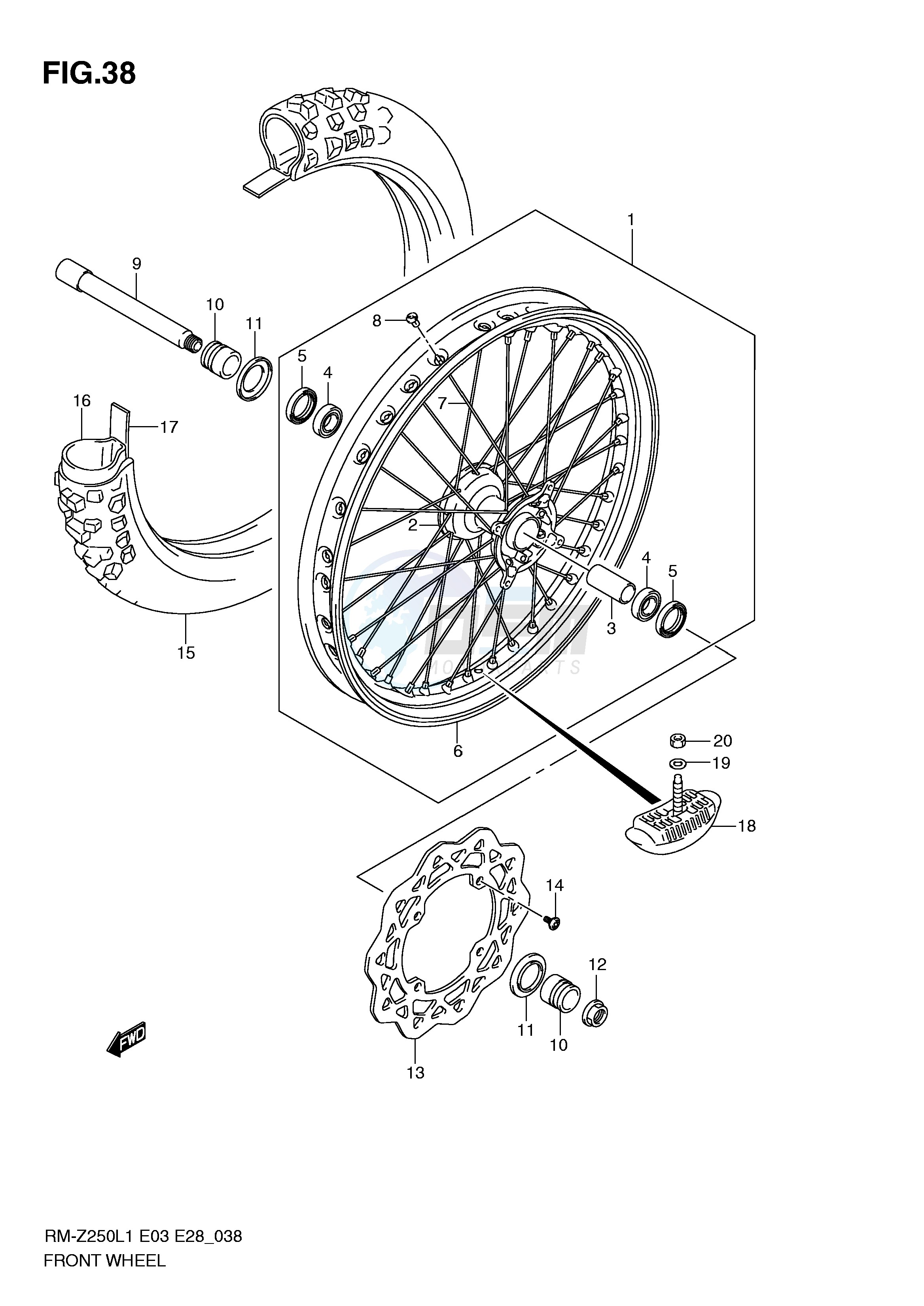 FRONT WHEEL image