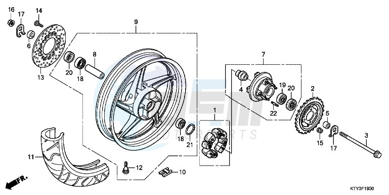 REAR WHEEL image