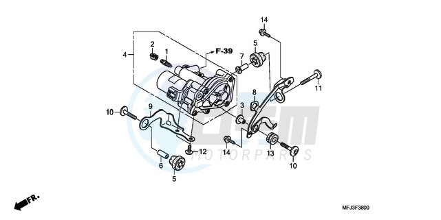 REAR POWER UNIT (CBR600RA) image