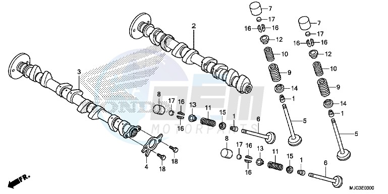 CAMSHAFT/VALVE blueprint