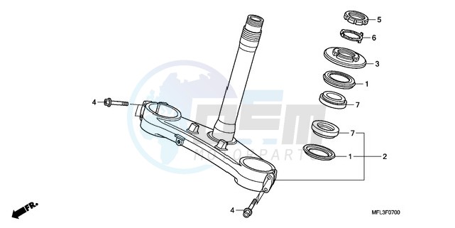 STEERING STEM blueprint