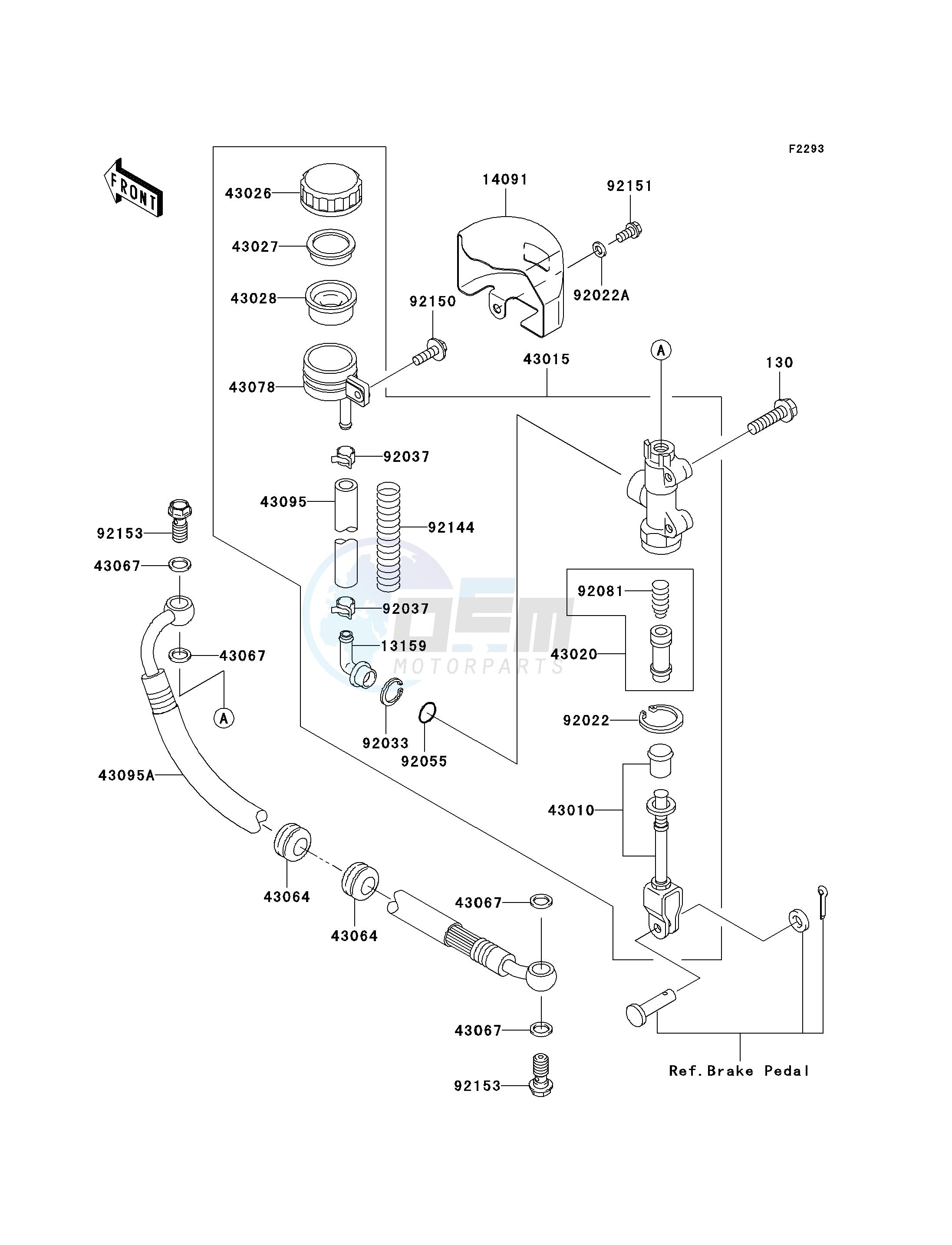 REAR MASTER CYLINDER image