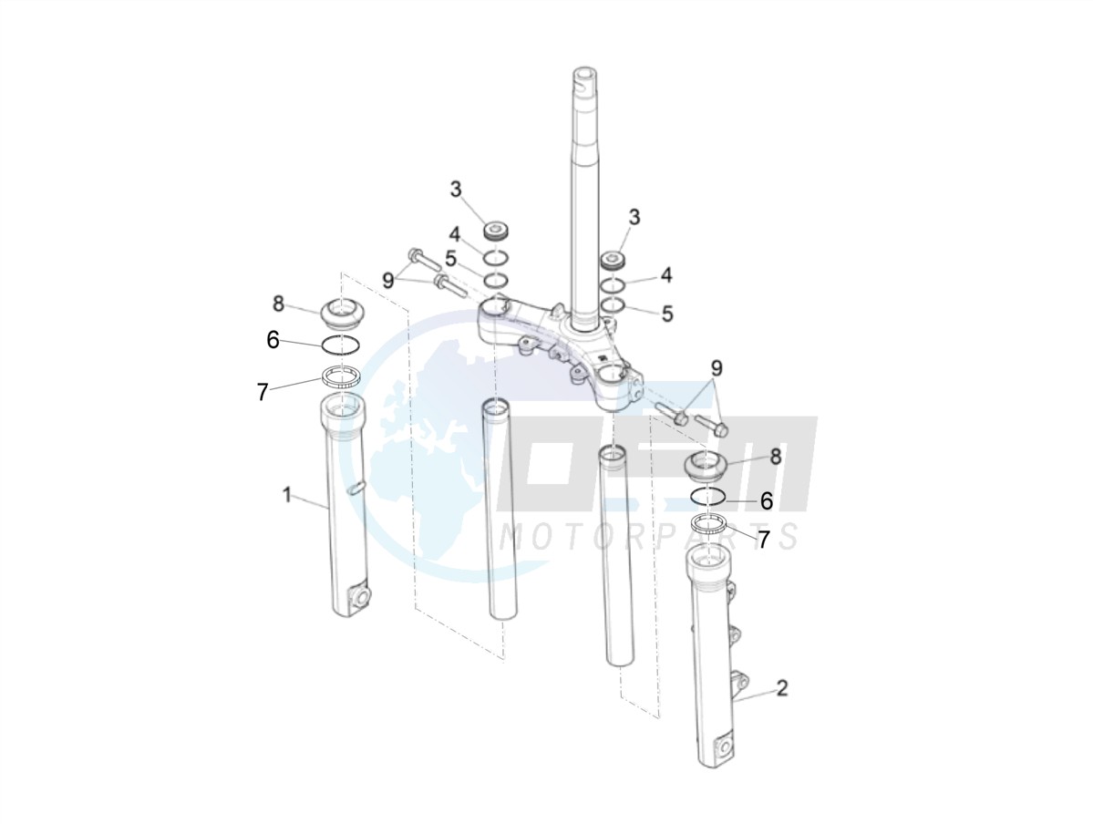 Fork's components (Kayaba) image