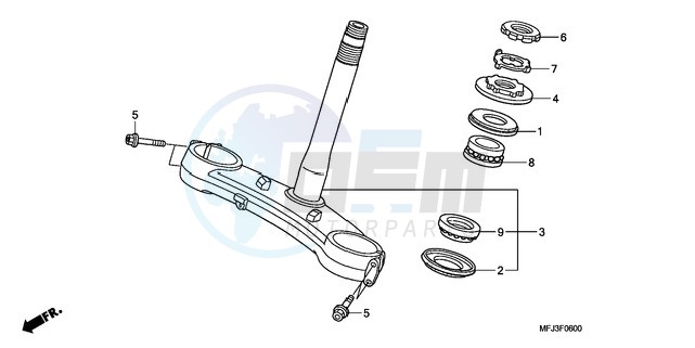 STEERING STEM blueprint