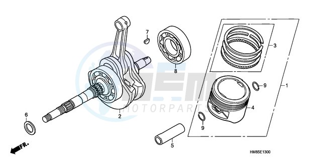 CRANKSHAFT/PISTON blueprint