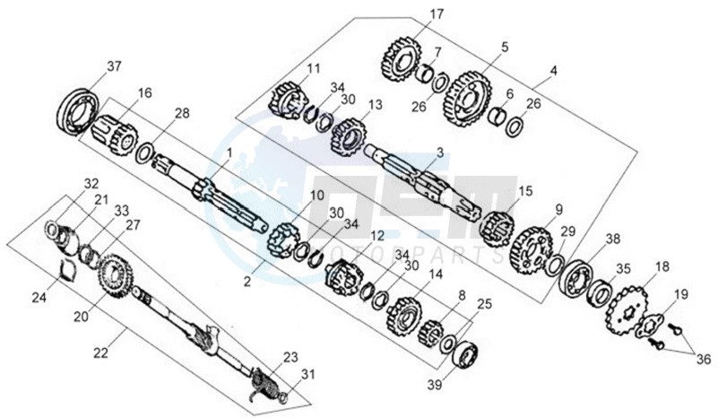 CRANKCASE - DRIVE SHAFT image