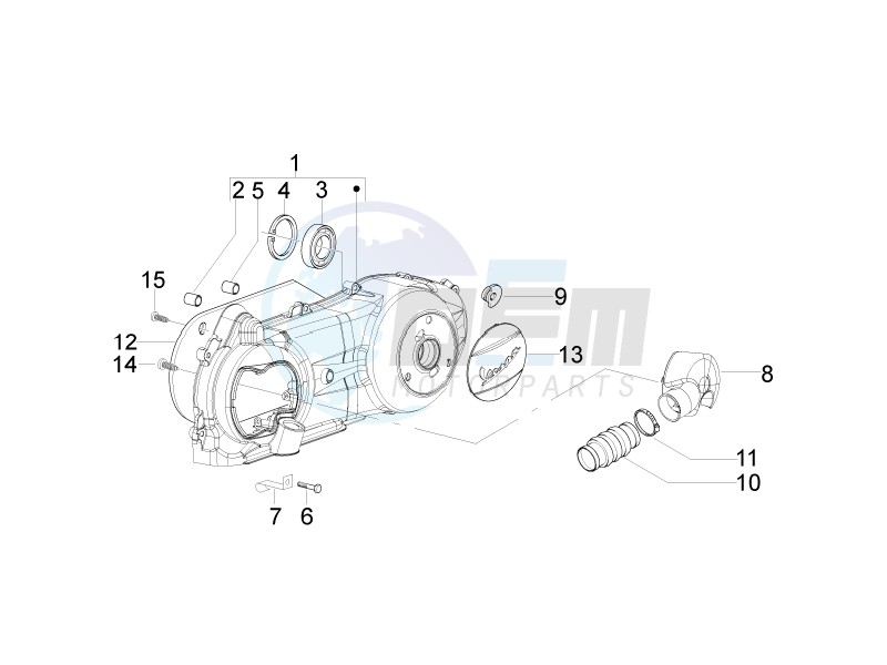 Crankcase cover and cooling blueprint