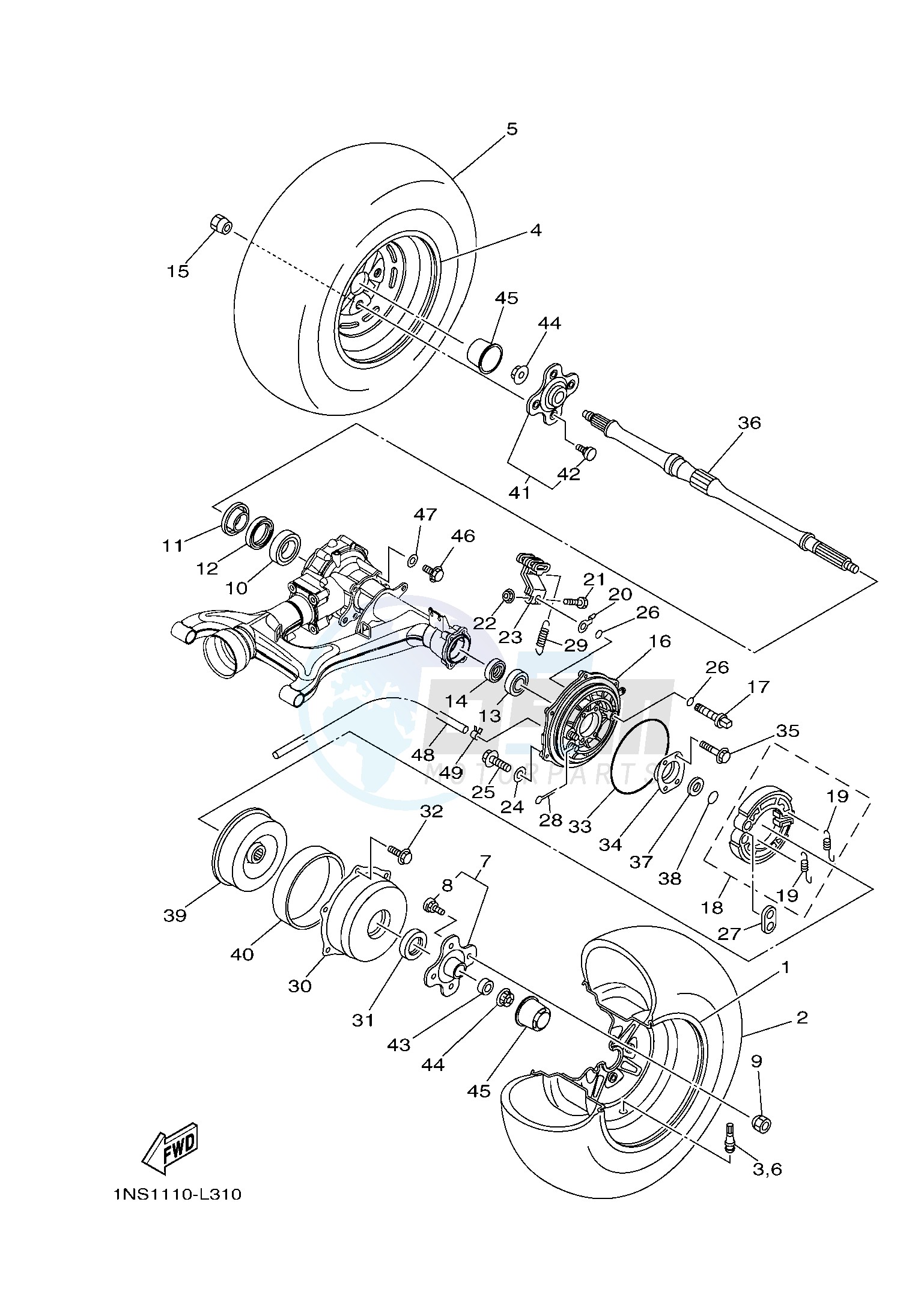 REAR WHEEL blueprint