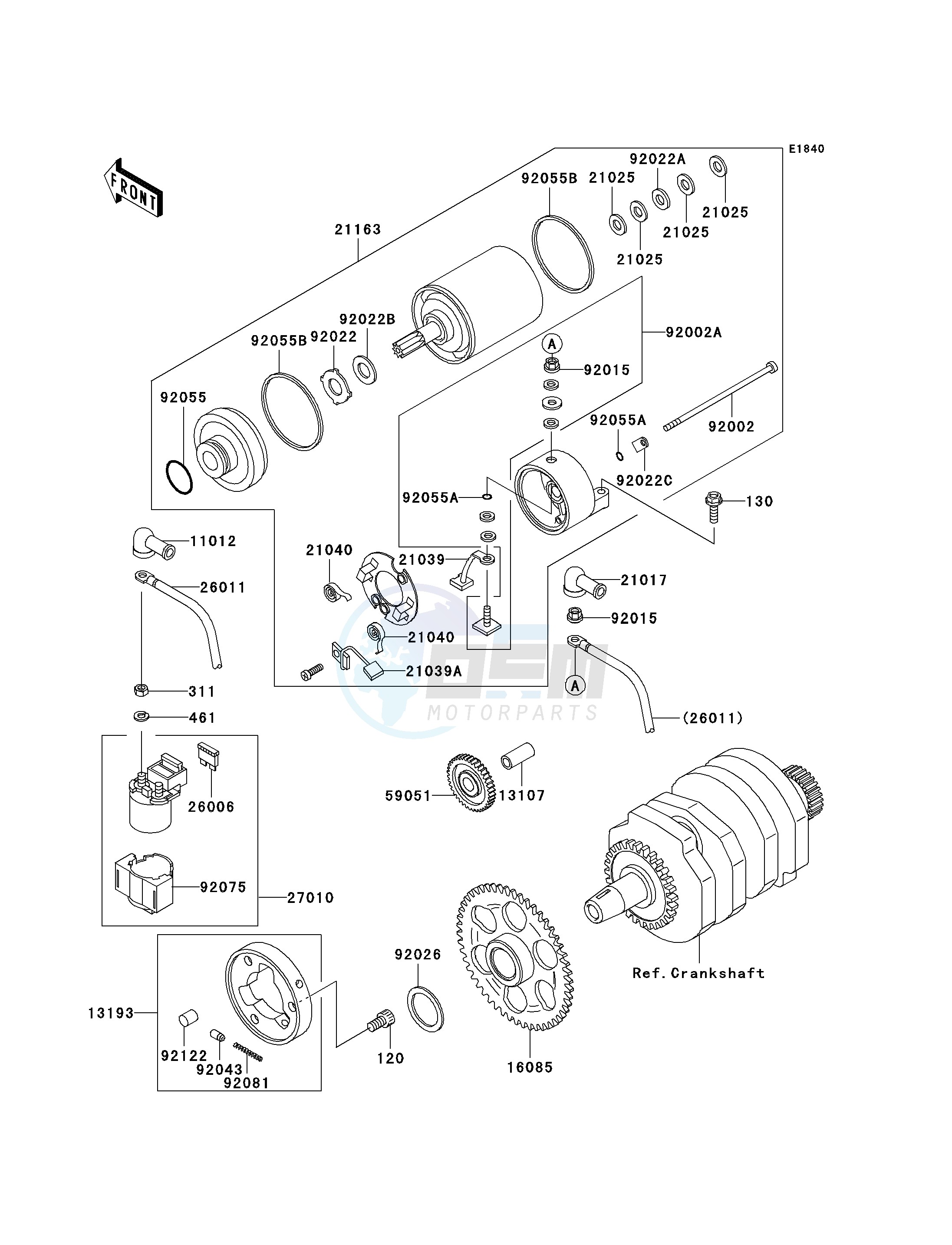 STARTER MOTOR-- F15_F16- - blueprint