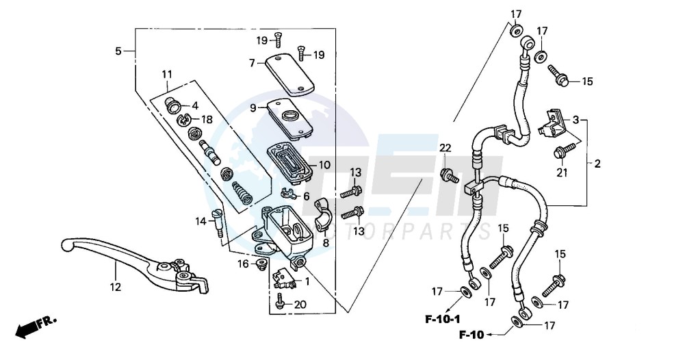 FR. BRAKE MASTER CYLINDER (CBF600S/N) blueprint