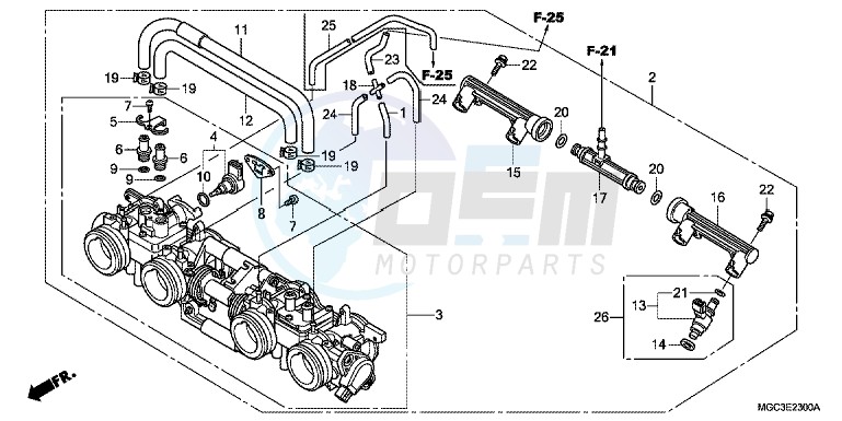 THROTTLE BODY blueprint