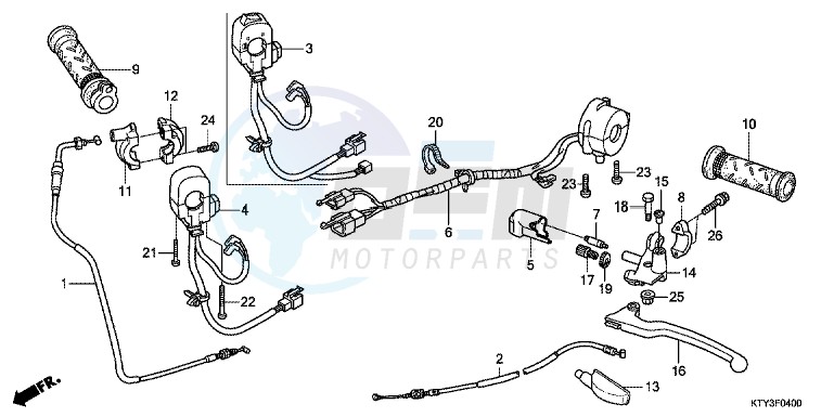 HANDLE LEVER/SWITCH/CABLE blueprint