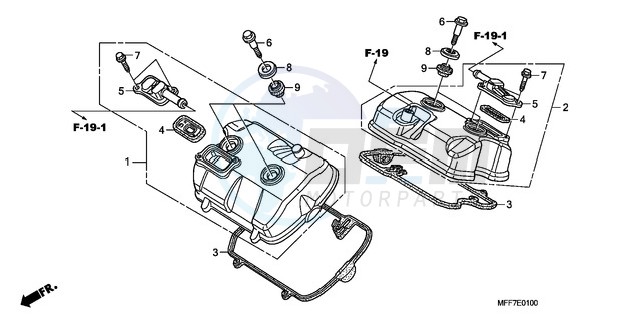 CYLINDER HEAD COVER blueprint