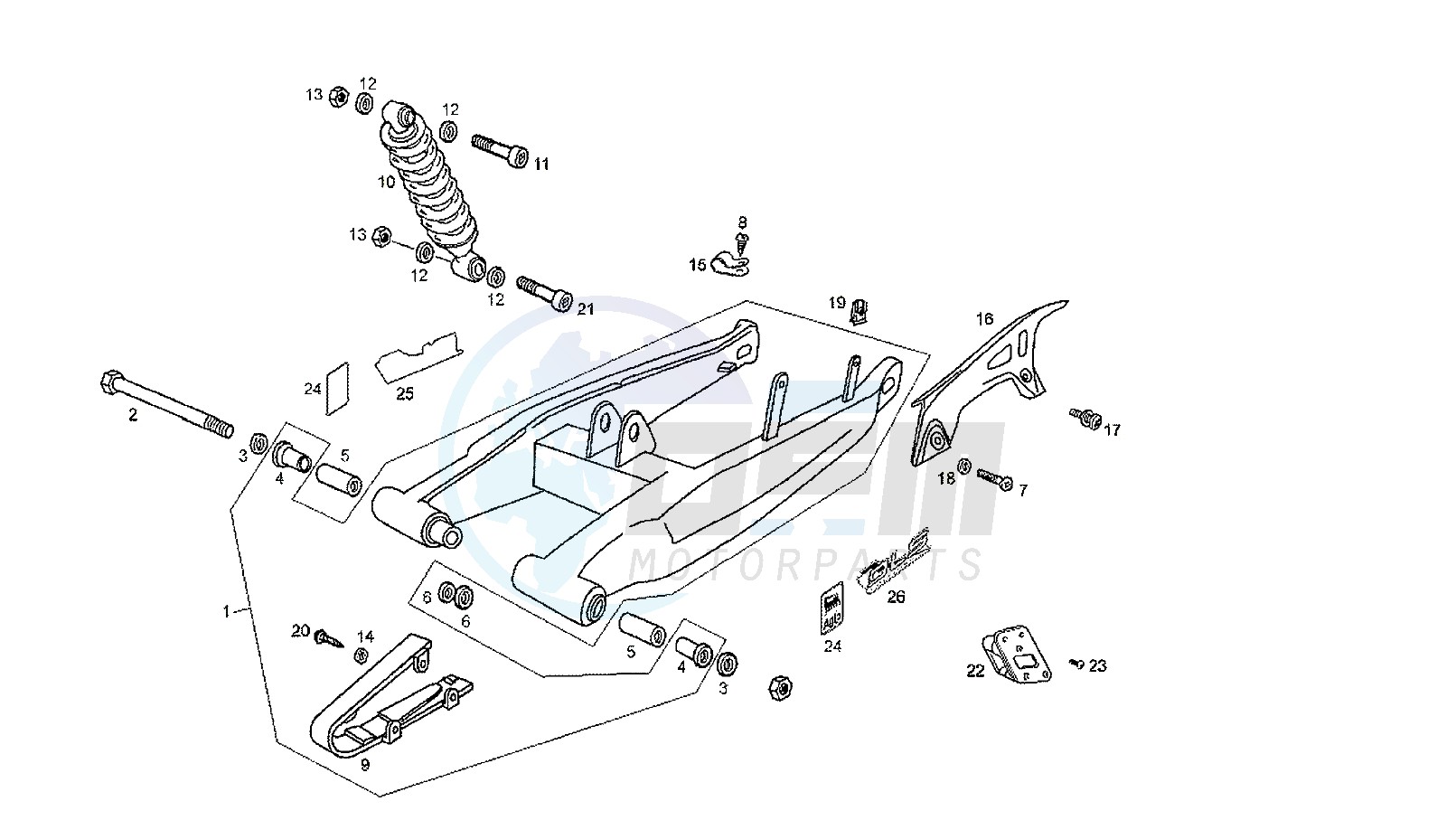 SWING ARM - SHOCK ABSORBER image