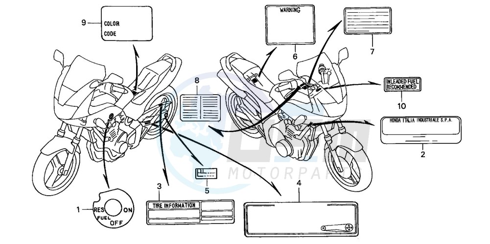 CAUTION LABEL (CB600F22) image