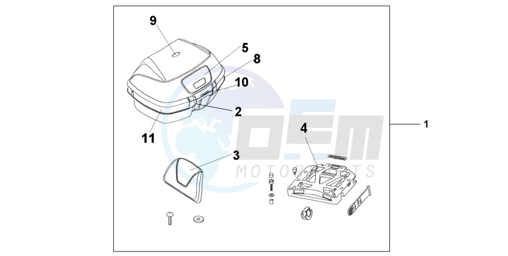 TOP BOX 45L blueprint