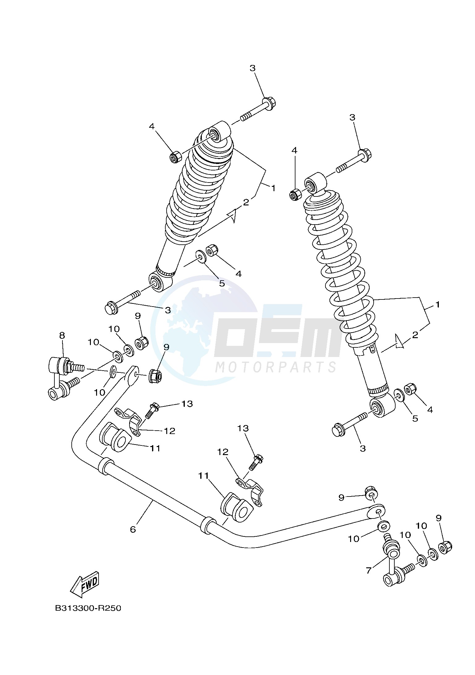 REAR SUSPENSION blueprint