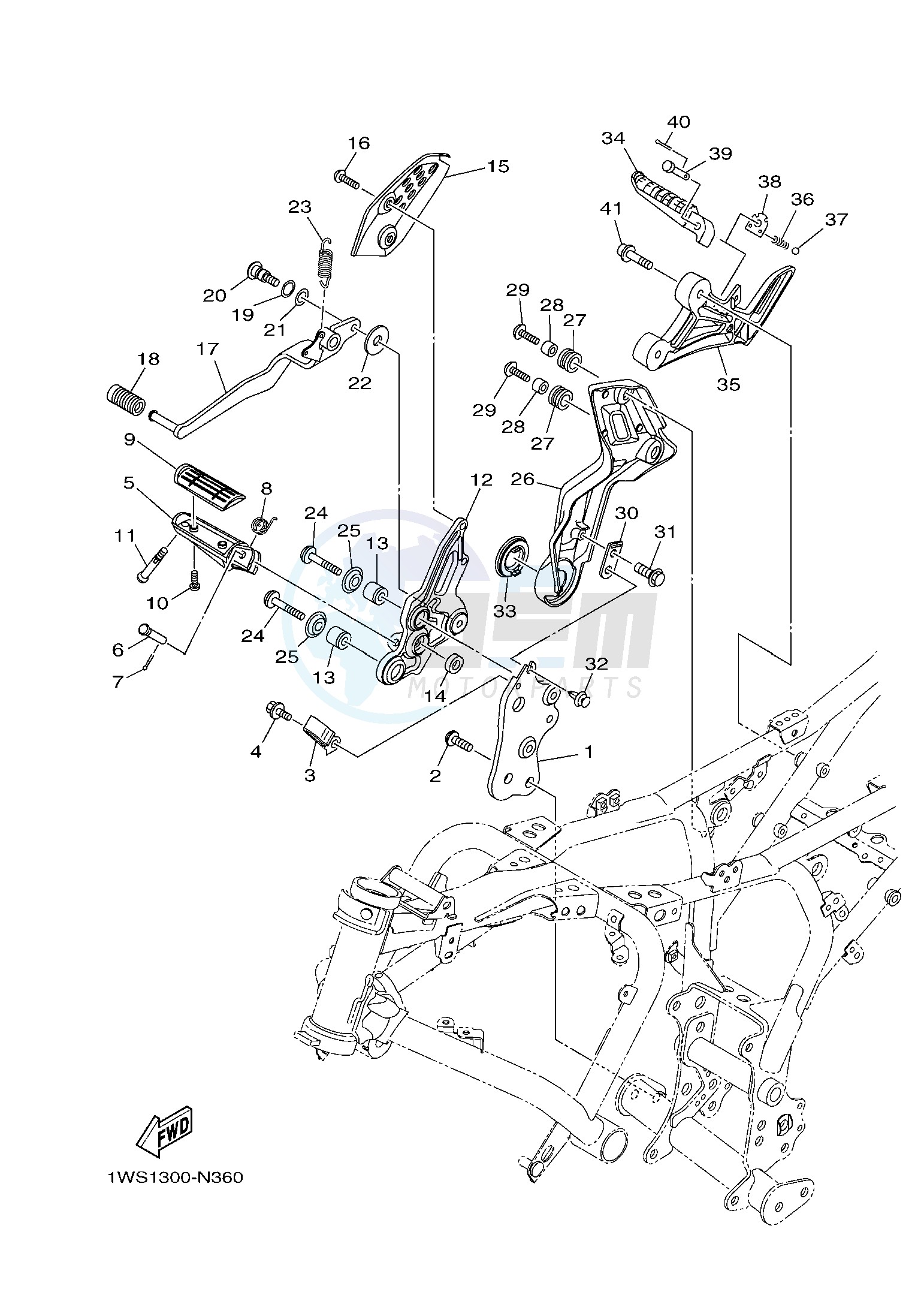 STAND & FOOTREST 2 blueprint