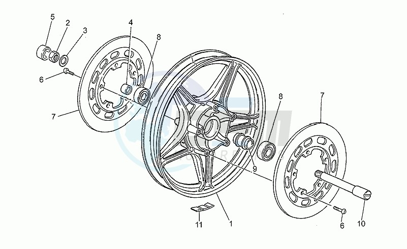 Front wheel, 2nd series blueprint