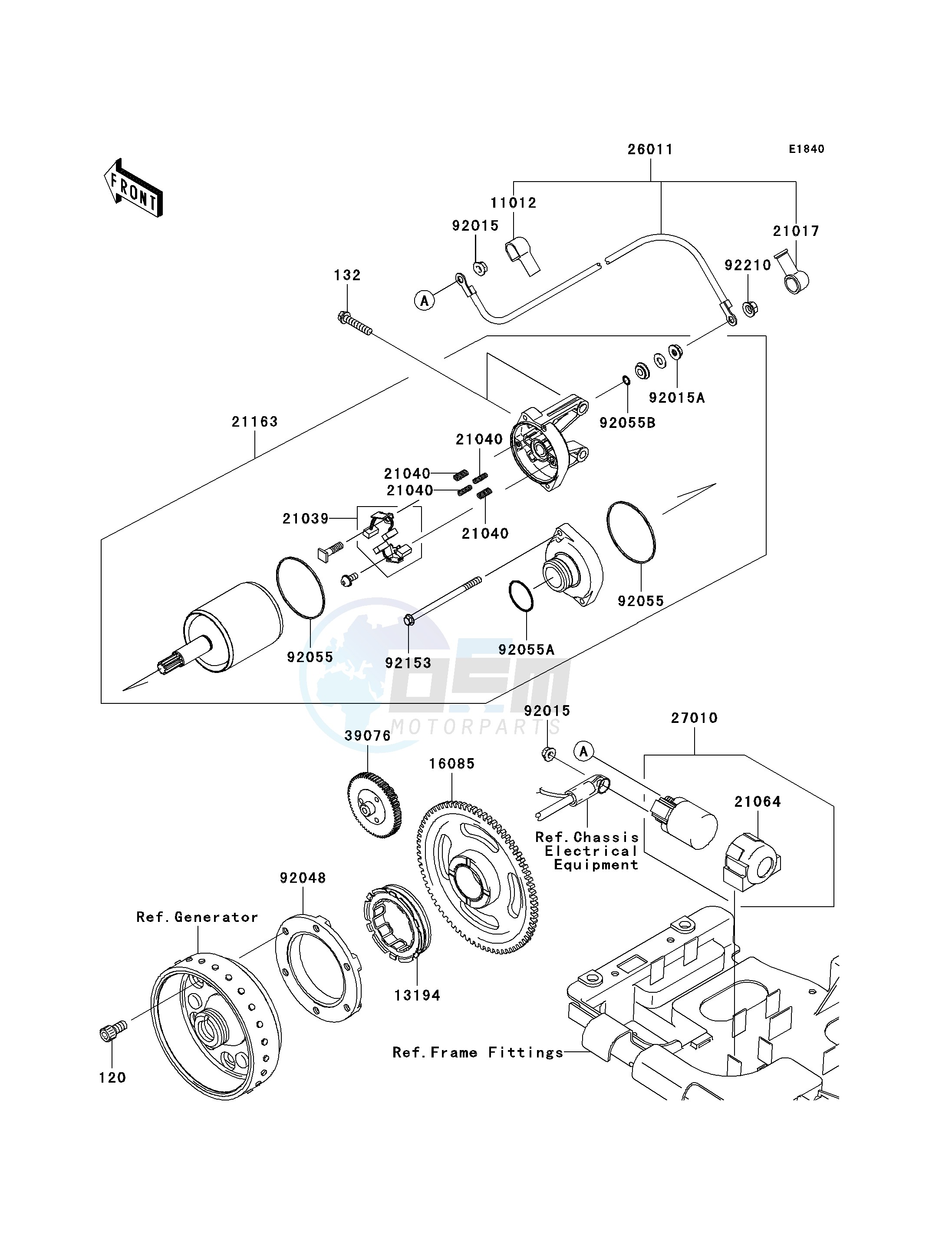 STARTER MOTOR blueprint