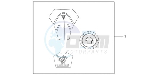 TANK PAD/FUEL FILLER CAP blueprint