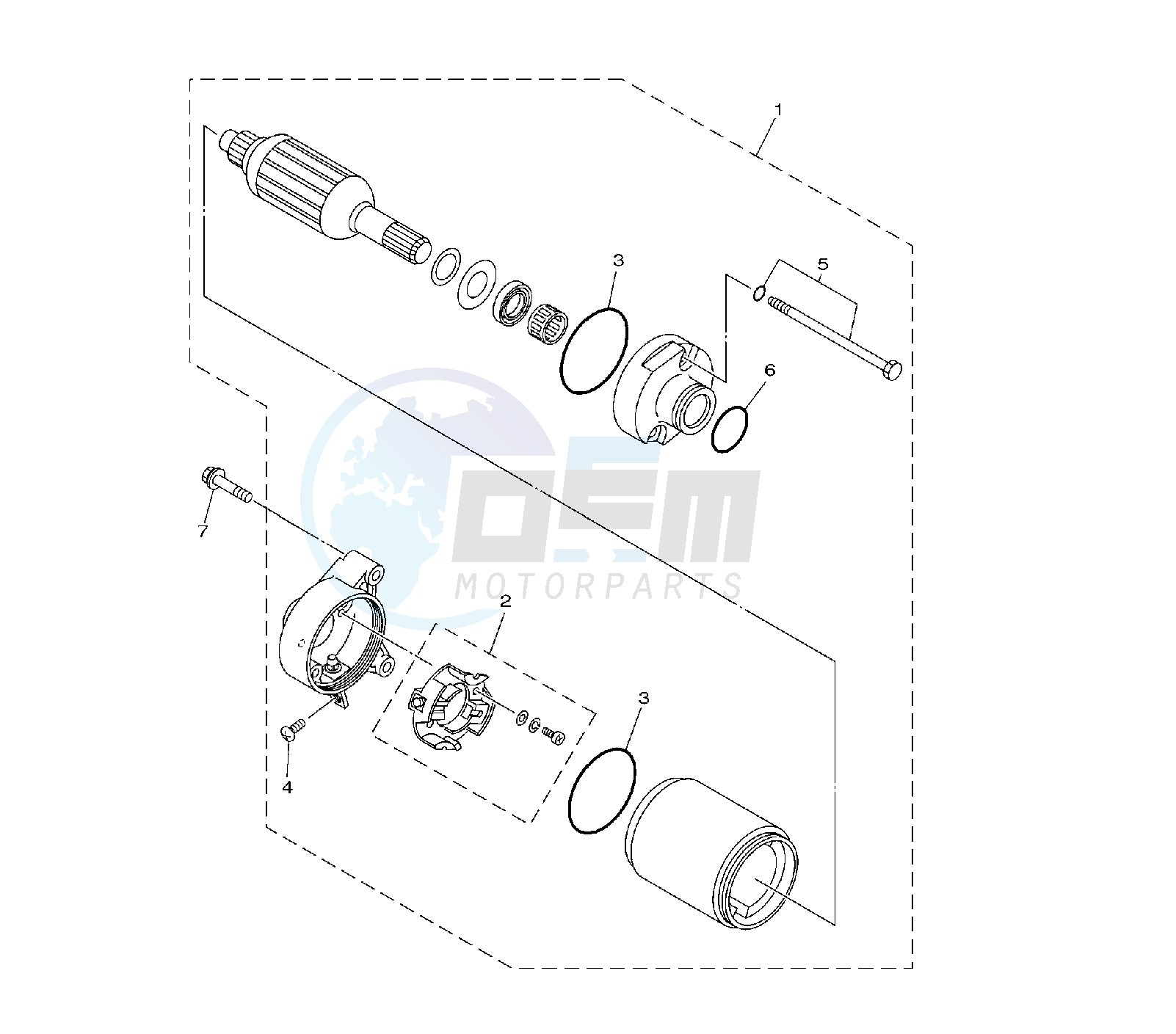 STARTING MOTOR image