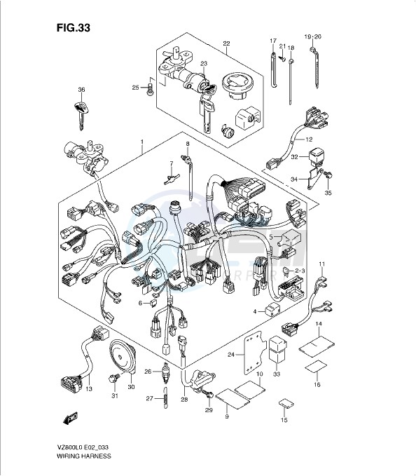 WIRING HARNESS blueprint